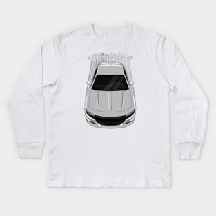 Dodge Charger 2015-2021 - Silver Kids Long Sleeve T-Shirt